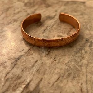 Hammered copper bracelet